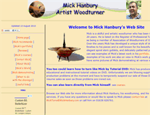 Tablet Screenshot of mickhanbury.com
